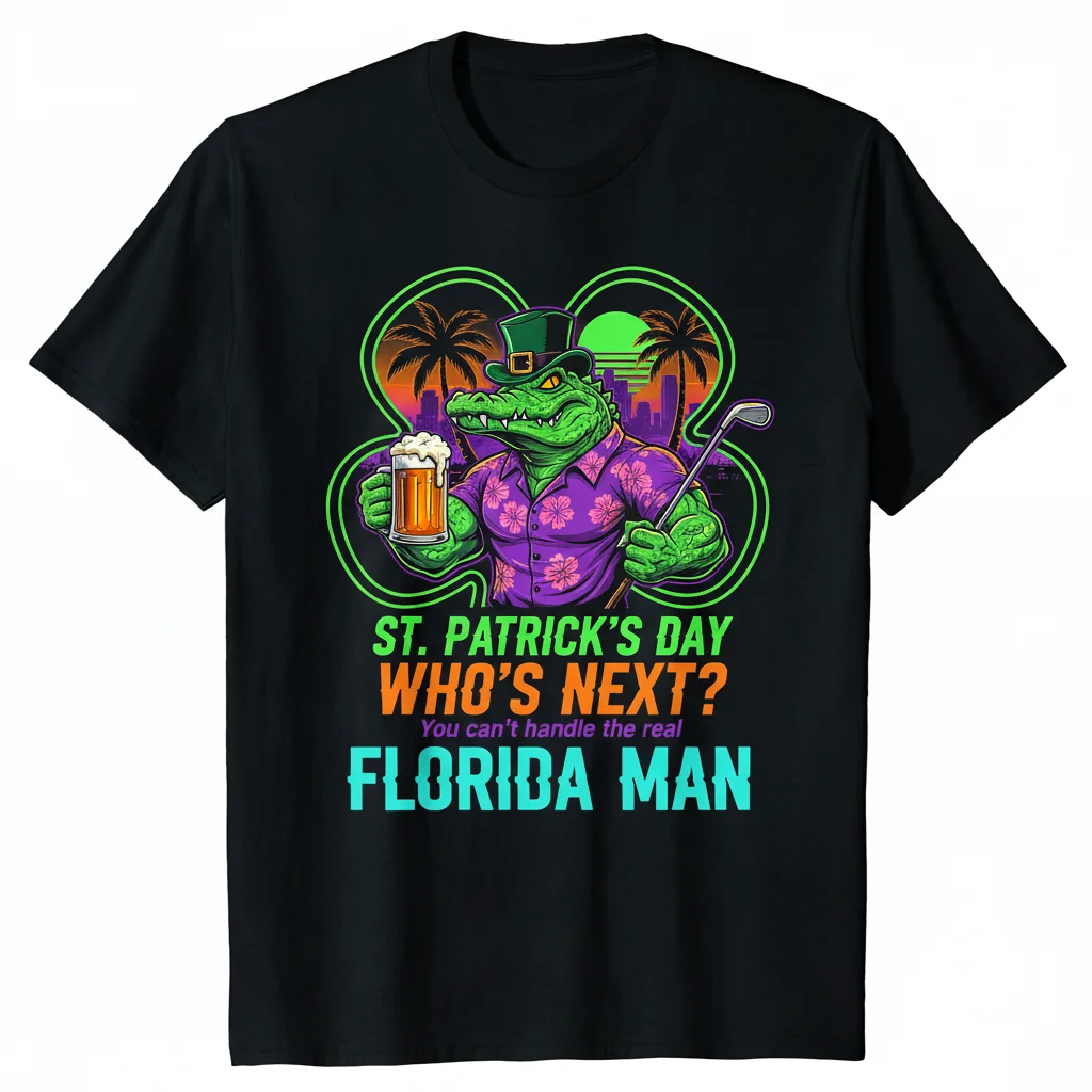 Real Florida Man St. Patrick's Day T-Shirt - Can't Handle It?