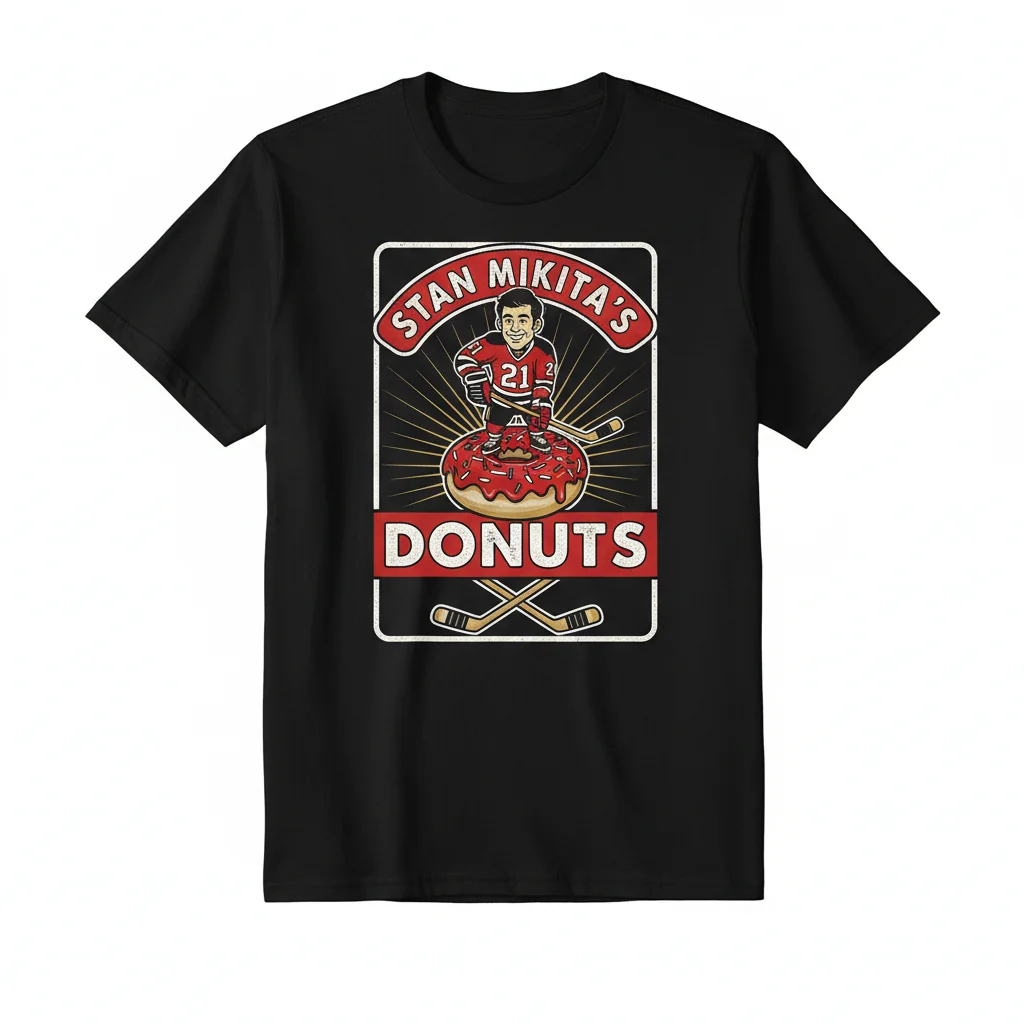 Stan Mikita's Donuts: A Wayne's World Inspired Essential Tee