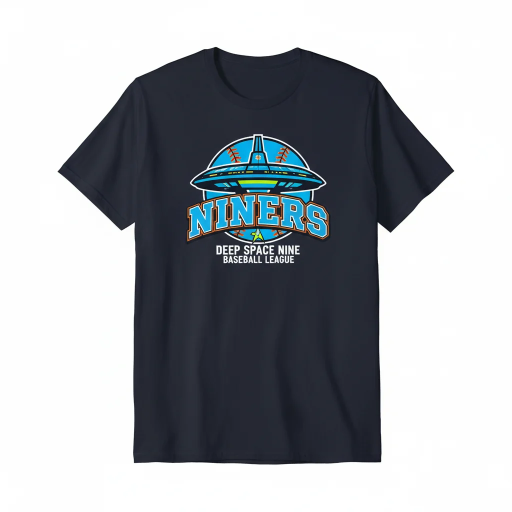 Star Trek Deep Space Nine Niners DS9 Baseball League Durable & Fade-Resistant T-Shirt