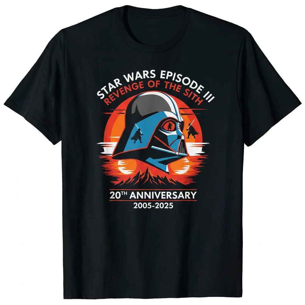 Star Wars Episode III Revenge of the Sith 20th Anniversary Shirt - Durable & Fade-Resistant