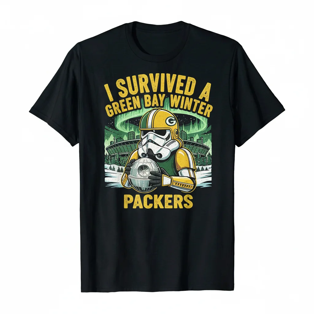 Star Wars x Green Bay Packers "I Survived a Green Bay Winter" T-Shirt - Official Fan Apparel