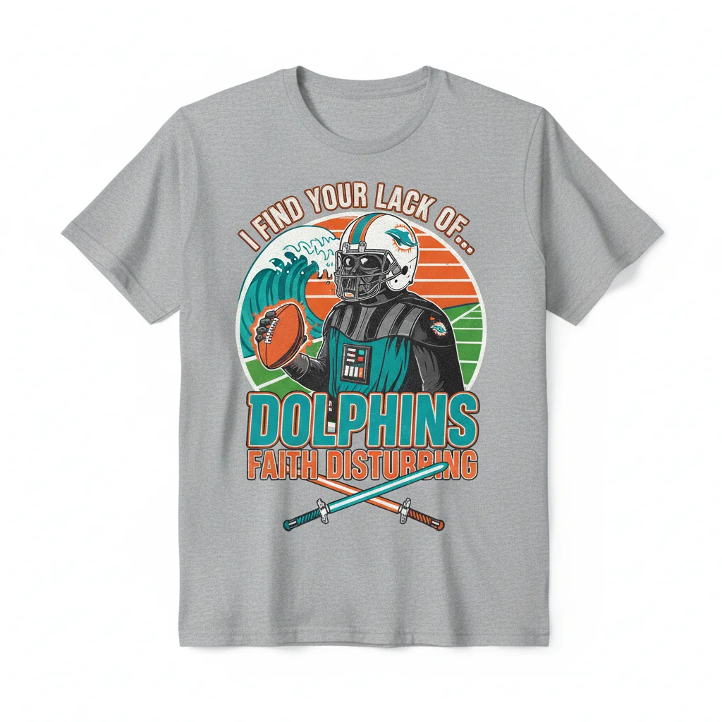 Darth Vader x Dolphins: Disturbing Faith Tee