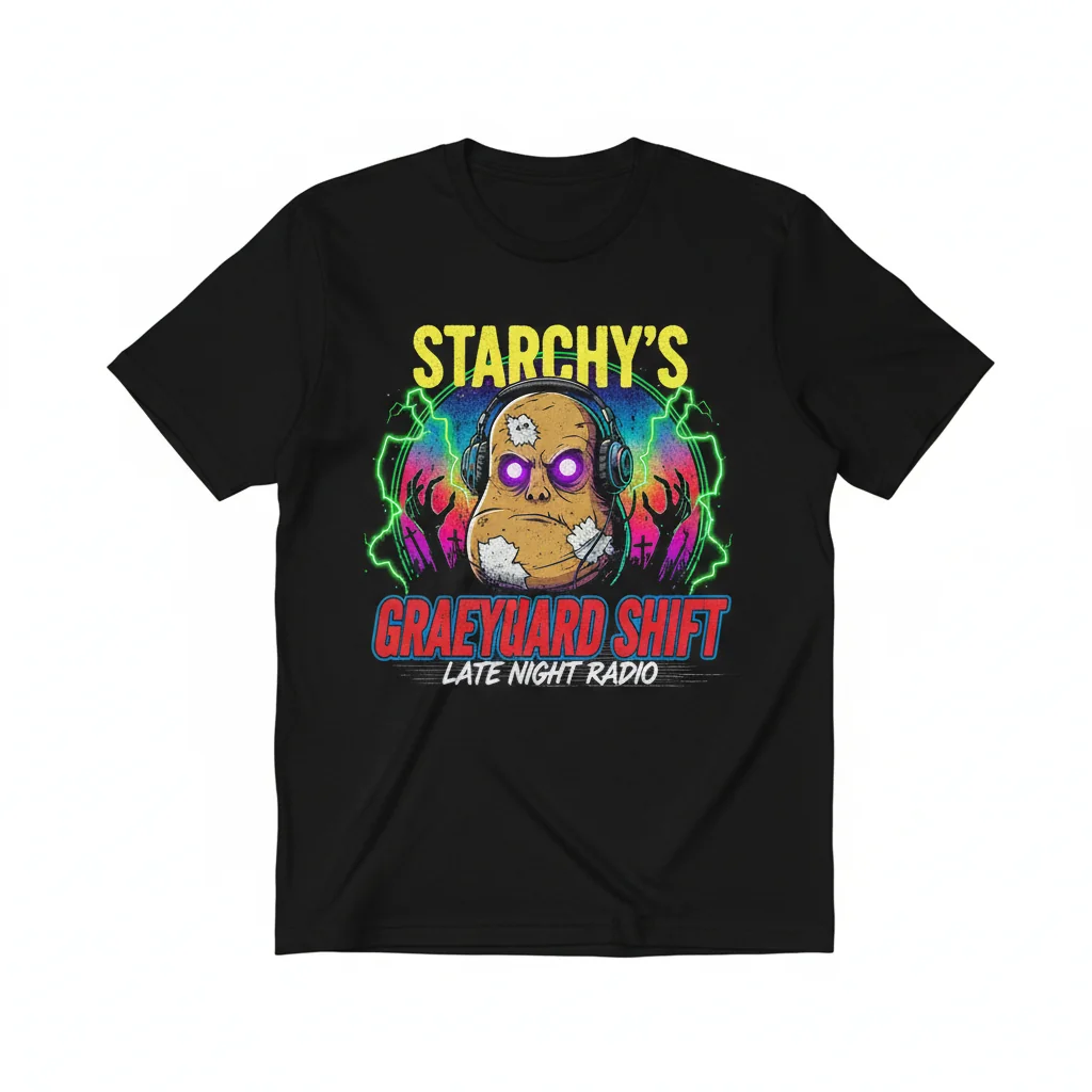 Starchys Graveyard Shift Essential T-Shirt - Spooky Comfort Apparel