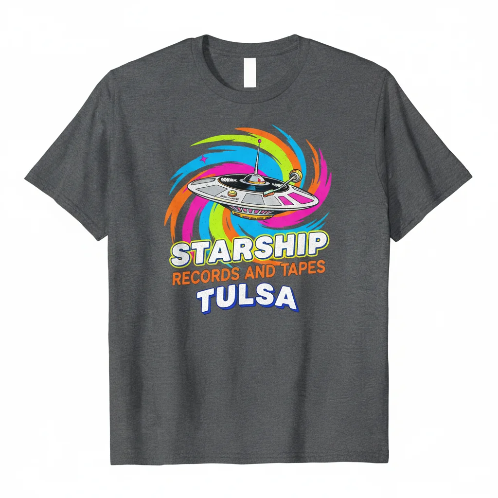 Starship Records and Tapes Tulsa Essential Tee - Music Lover's T-Shirt