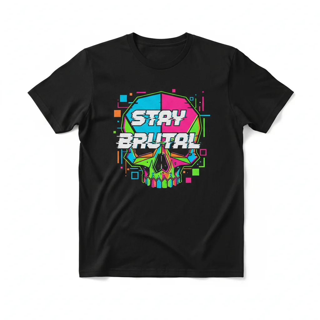 Stay Brutal" T-Shirt | Durable, Pre-Shrunk & Ultra-Comfortable Unisex Fit