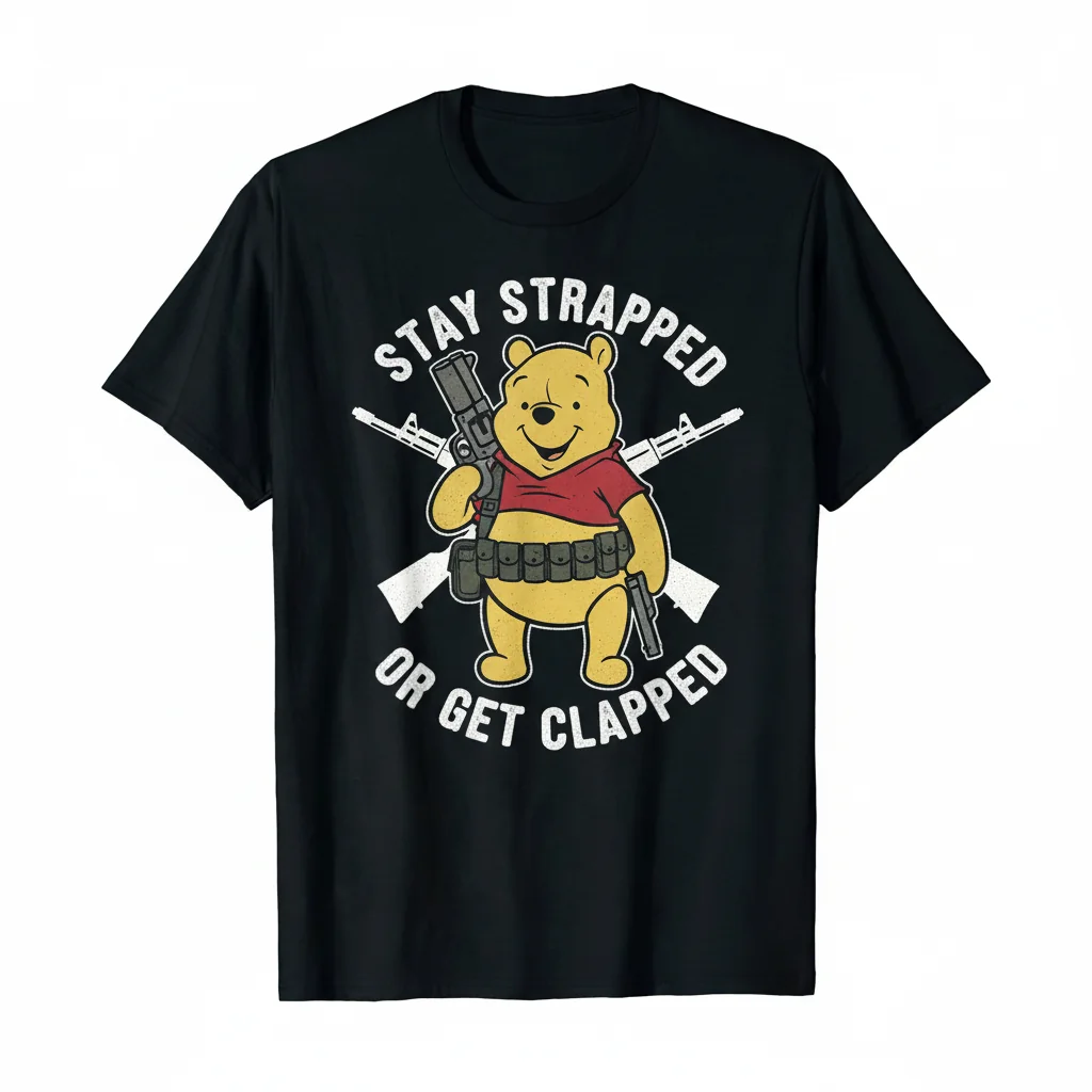 Pooh 'Stay Strapped' Graphic Tee