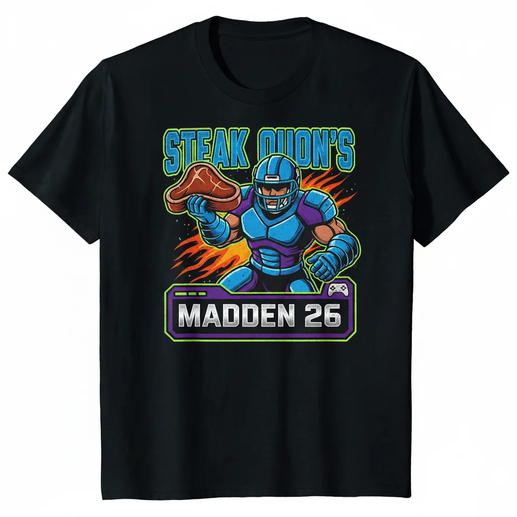 Steak Quon's Madden 26 Gaming Fan T-Shirt
