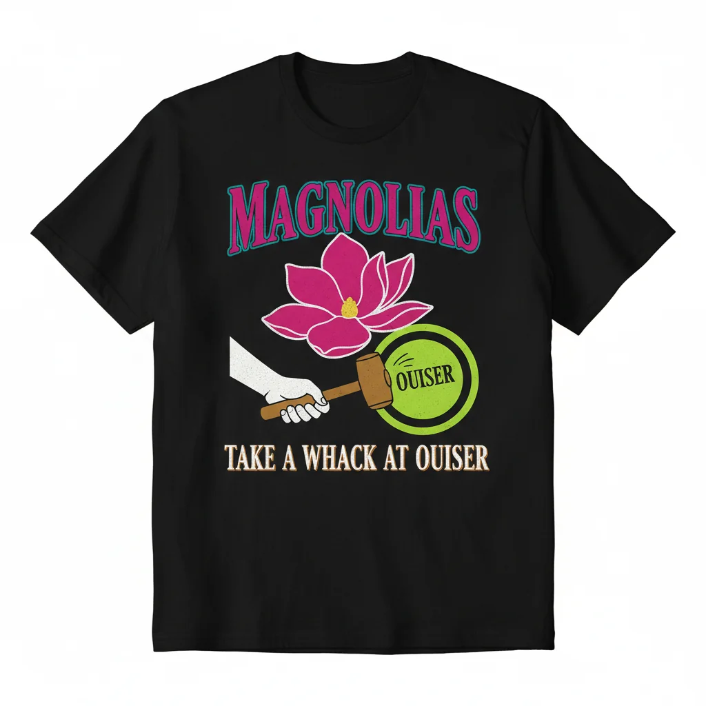 Steel Vintage Films Magnolias Ouiser T-Shirt - Iconic Southern Charm Tee