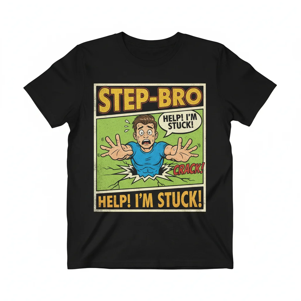 Step Bro Help I'm Stuck Funny Meme Active T-Shirt Gift