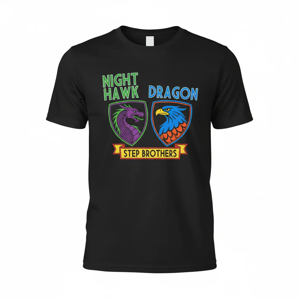 Step Brothers 'Dragon Night Hawk' Essential T-Shirt – Unrivaled Comfort & Lasting Style