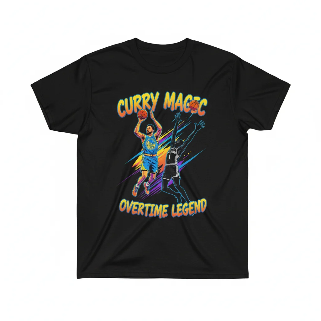 Stephen Curry Amazing Shot Over Victor Wembanyama T-Shirt