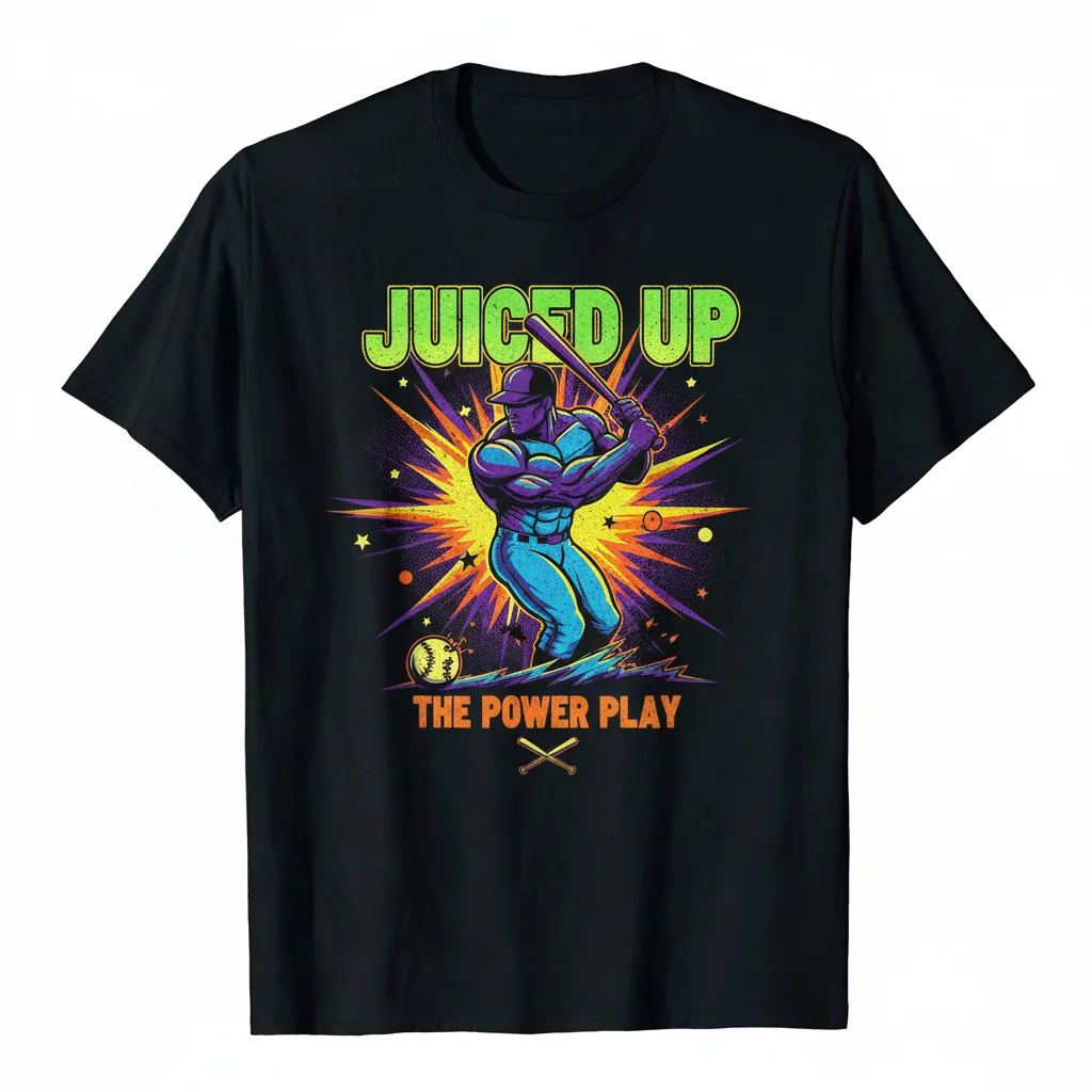 Steroid Era Baseball Player T-Shirt – Vintage MLB Fan Apparel