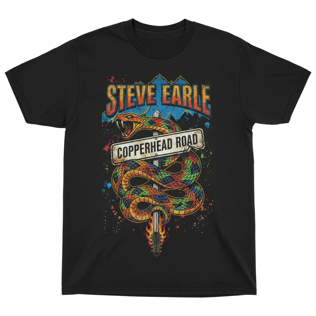Steve Earle Copperhead Road T-Shirt – Unrivaled Durability & Comfort