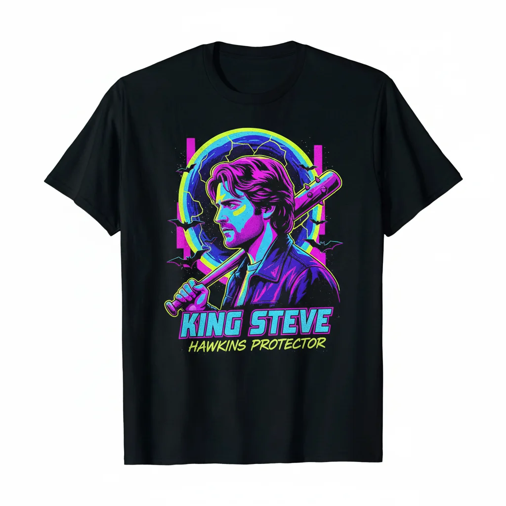 Steve Harrington Stranger Things Premium Graphic Tee – Ultra-Durable & Fade-Resistant