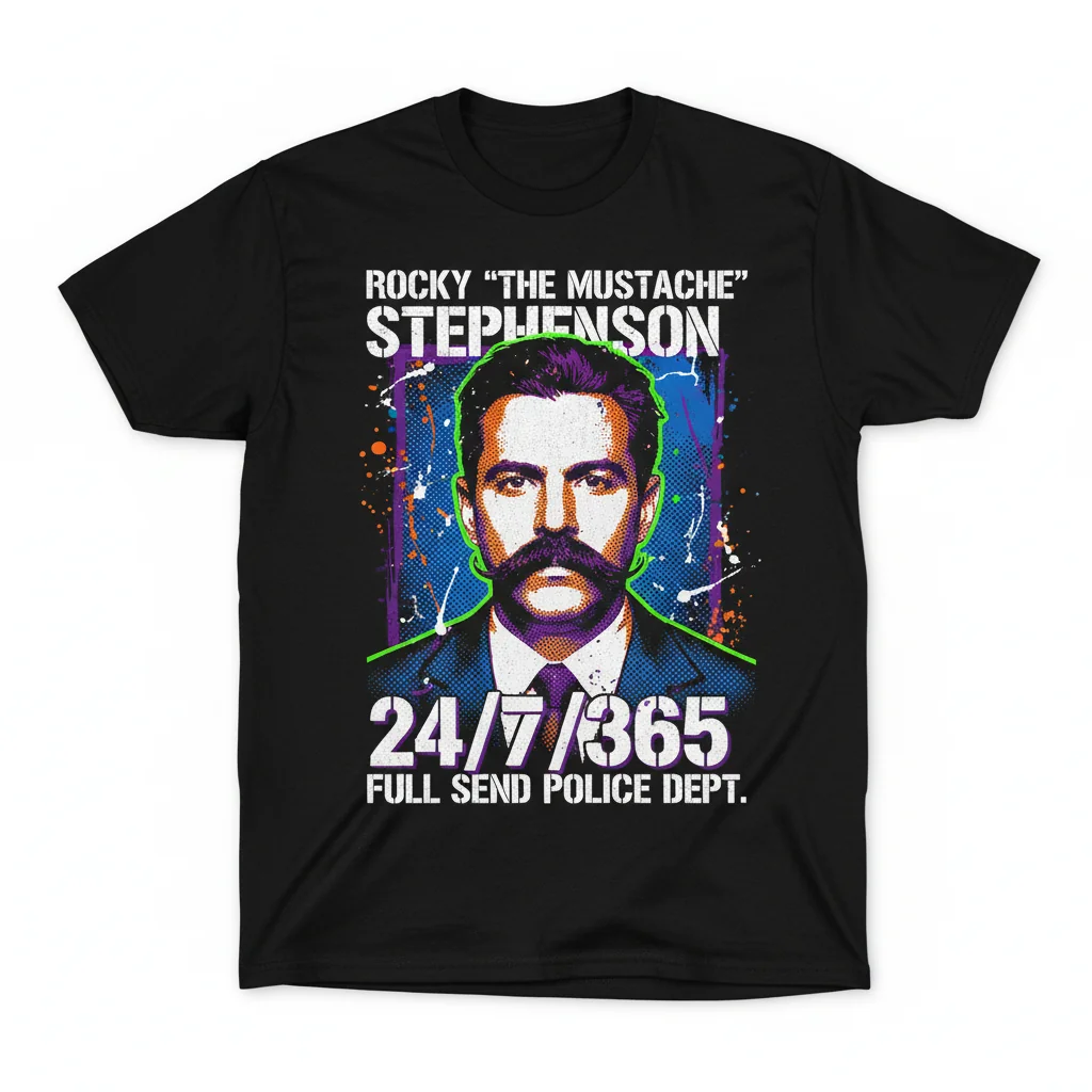 Stevewilldoit Stephen Rocco Mugshot T-Shirt - Comfortable Cotton Tee