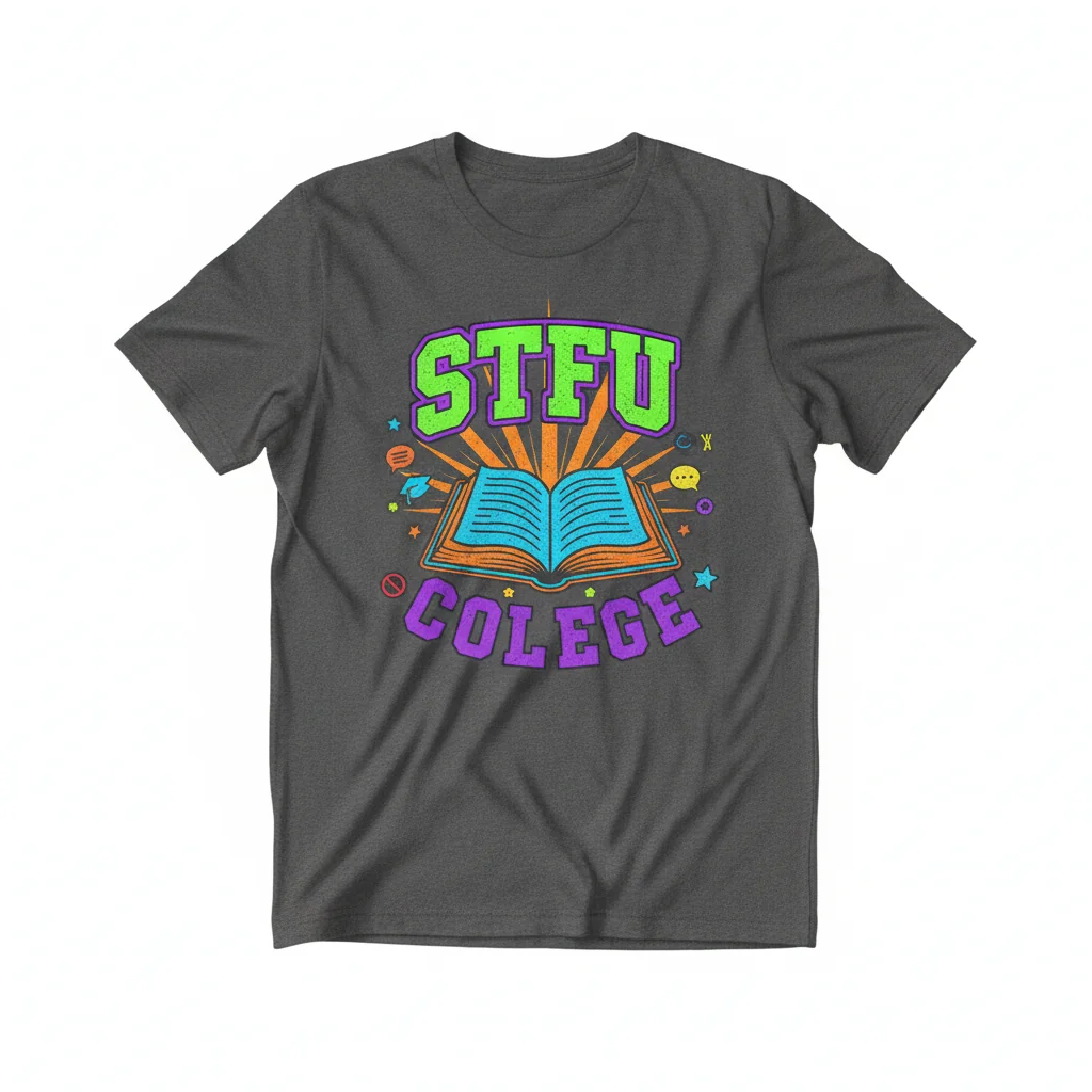 STFU College Essential T-Shirt – Premium Soft Cotton Tee for Students & Fans