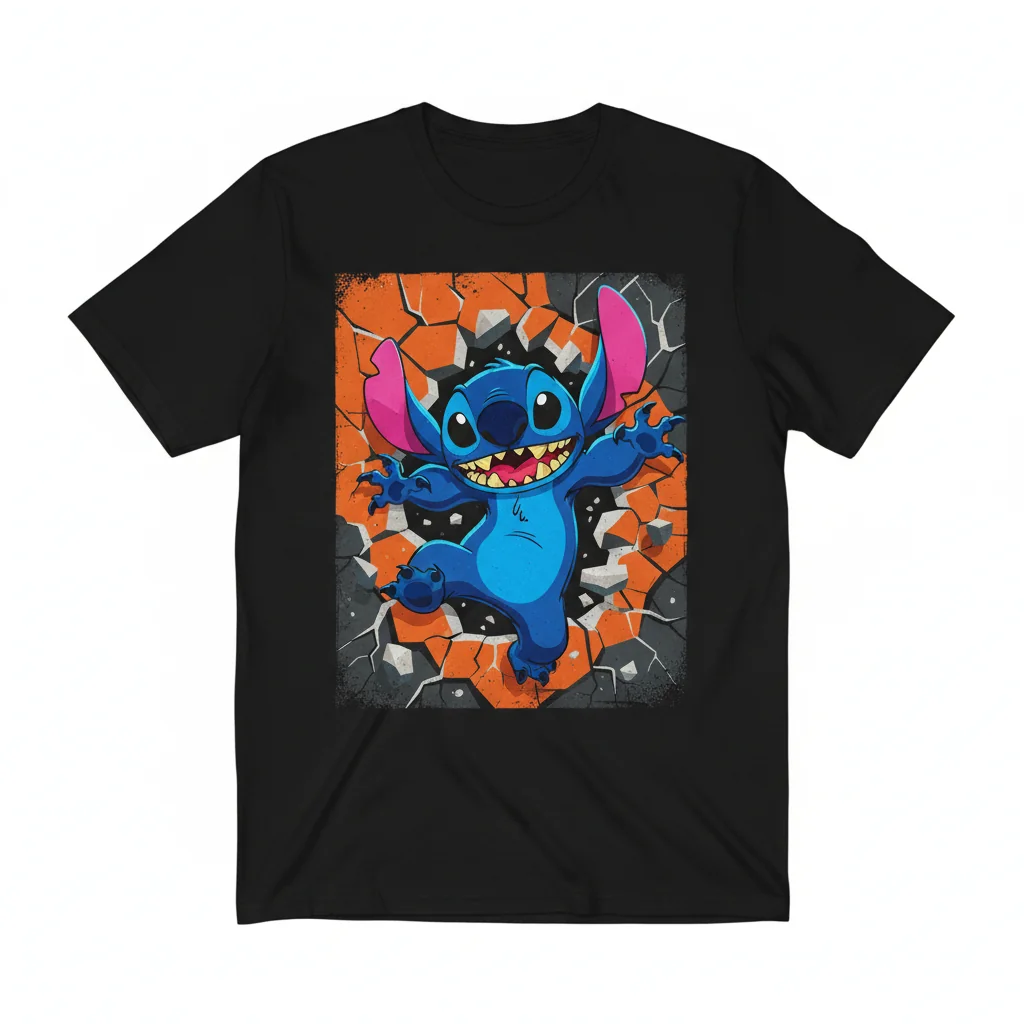 Stitch Wall Break Tee | Lilo & Stitch Urban Essential