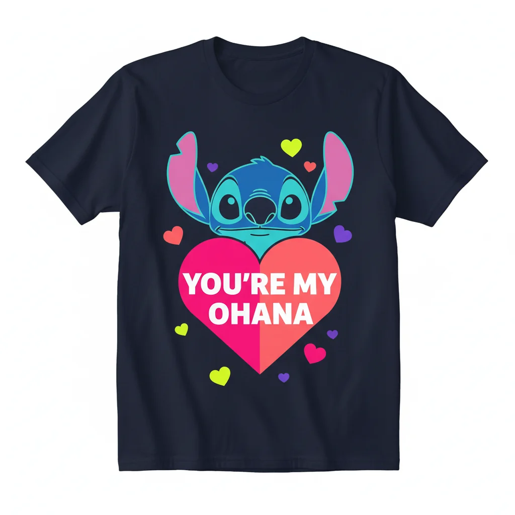 Stitch "I Love You" Valentine's Day T-Shirt - Unisex Comfort Tee