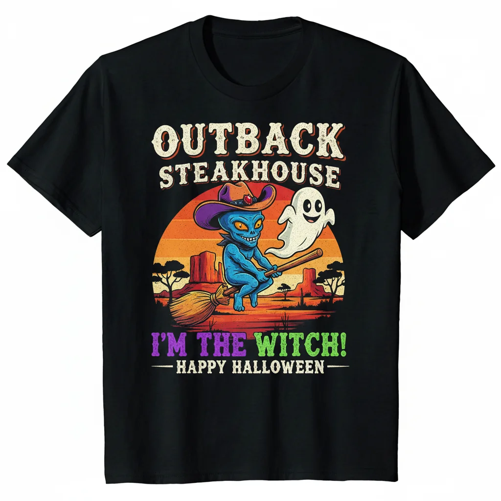 Stitch's Spooky Outback Witch Halloween Tee - Exclusive Art by [Artist Name]
