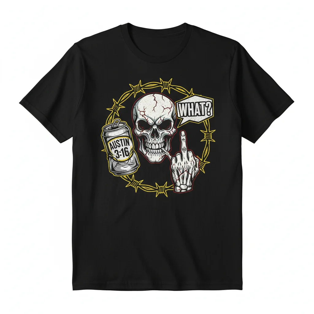 Stone Cold Skull | Middle Finger Icon Tee