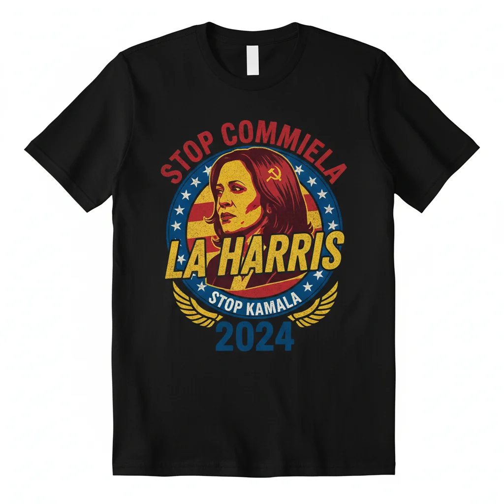 Stop Commiela La Harris Stop Kamala Trump 2024 T-Shirt