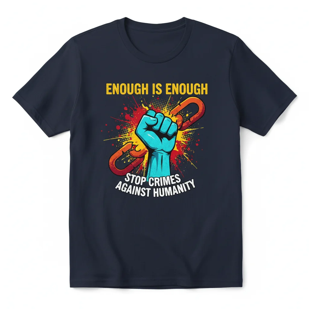 Stop Crimes Against Humanity Shirt - Enough is Enough - Durable & Eco-Friendly