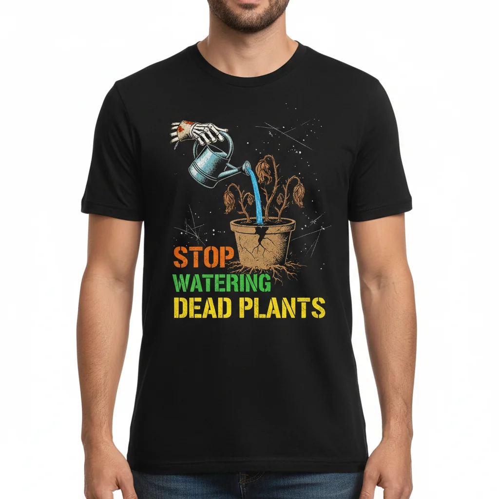 Stop Watering Dead Plants T-Shirt | Inspirational Quote Graphic Tee