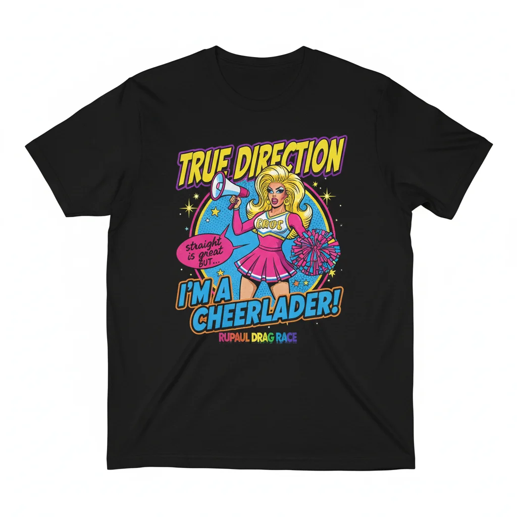 Cheerleader Chic: RuPaul Drag Race 'Straight is Great' Tee
