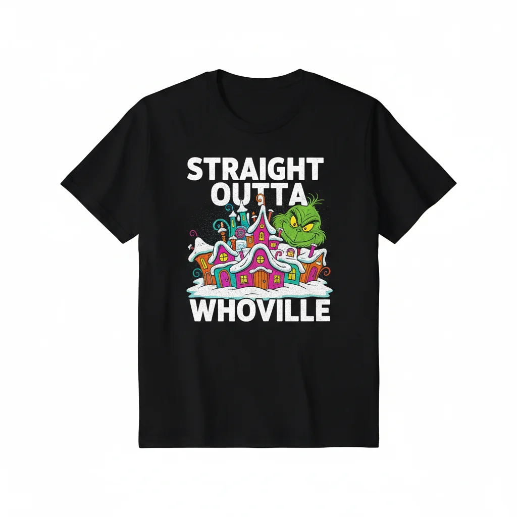 Straight Outta Whoville T-Shirt - Dr. Seuss Themed Graphic Tee for Men & Women