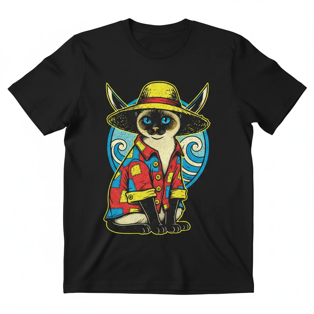 Straw Hat Cat: The Essential T-Shirt – Unmatched Durability & Style