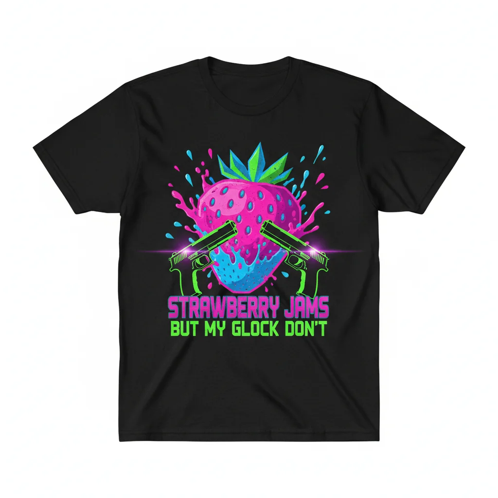 Strawberry Jams 'Glock Don't' Graphic Tee