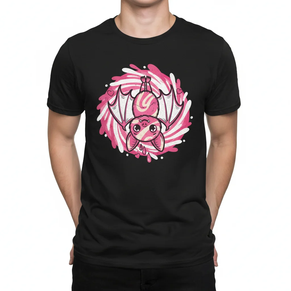 Strawberry Milk Bat Essential T-Shirt – Soft Graphic Tee