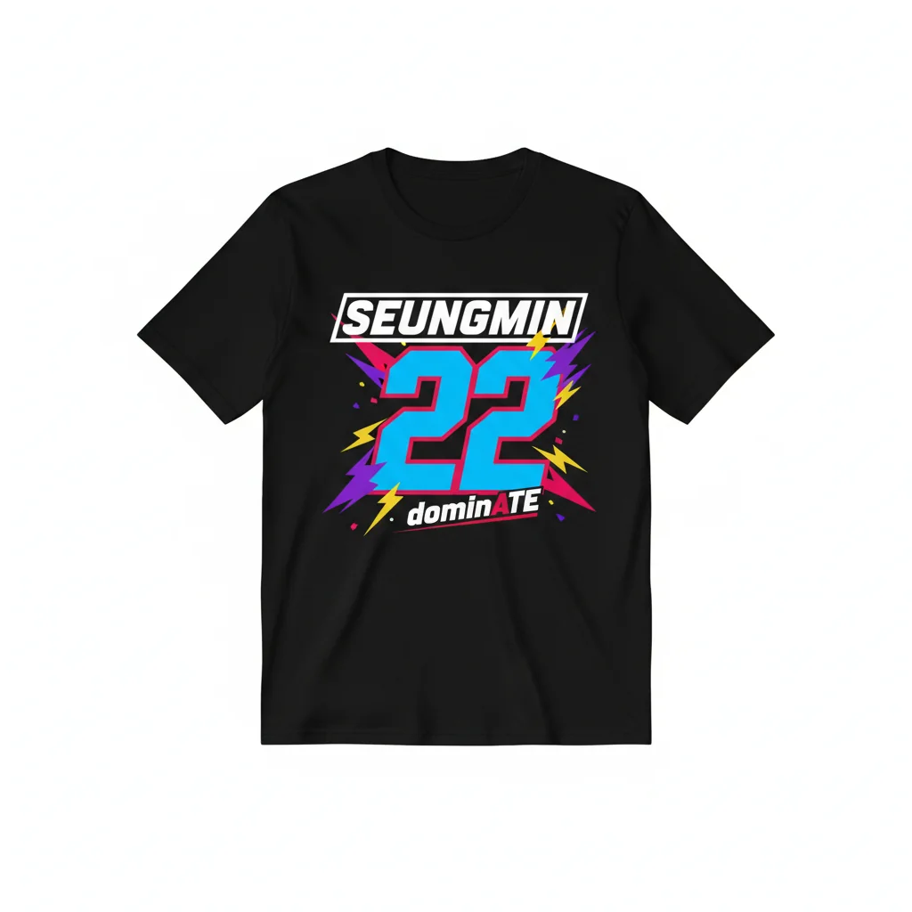 Stray Kids Seungmin dominATE Jersey Essential T-Shirt – Durable, Vibrant & Perfect Fit