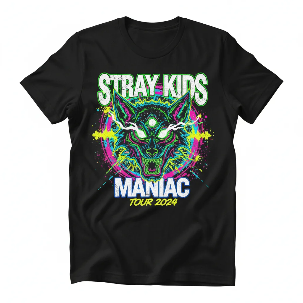 Stray Kids Maniac Tour Tee: Feel the Rhythm, Live the Dream