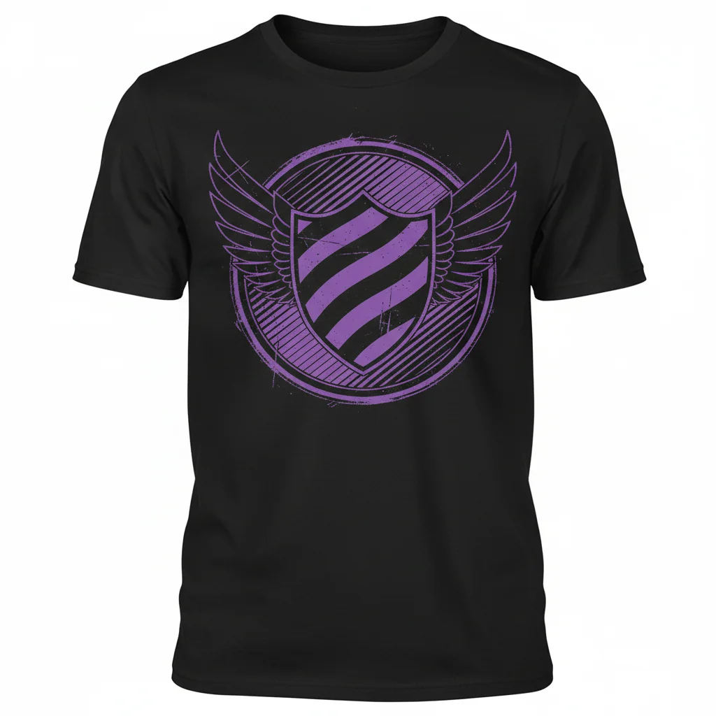 Purple and Black Stripes Graphic Tee - Unisex Softstyle T-Shirt