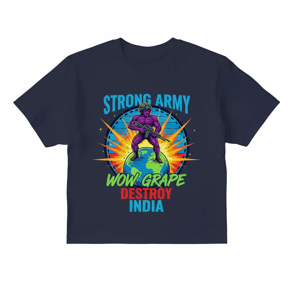 Wow Grape "Strong Army" Essential Tee