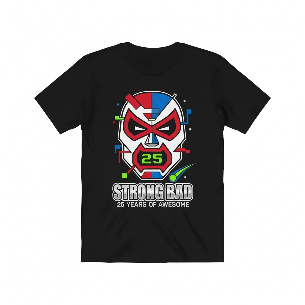 Strong Bad Homestar Runner 25th Anniversary T-Shirt - Official Character Apparel