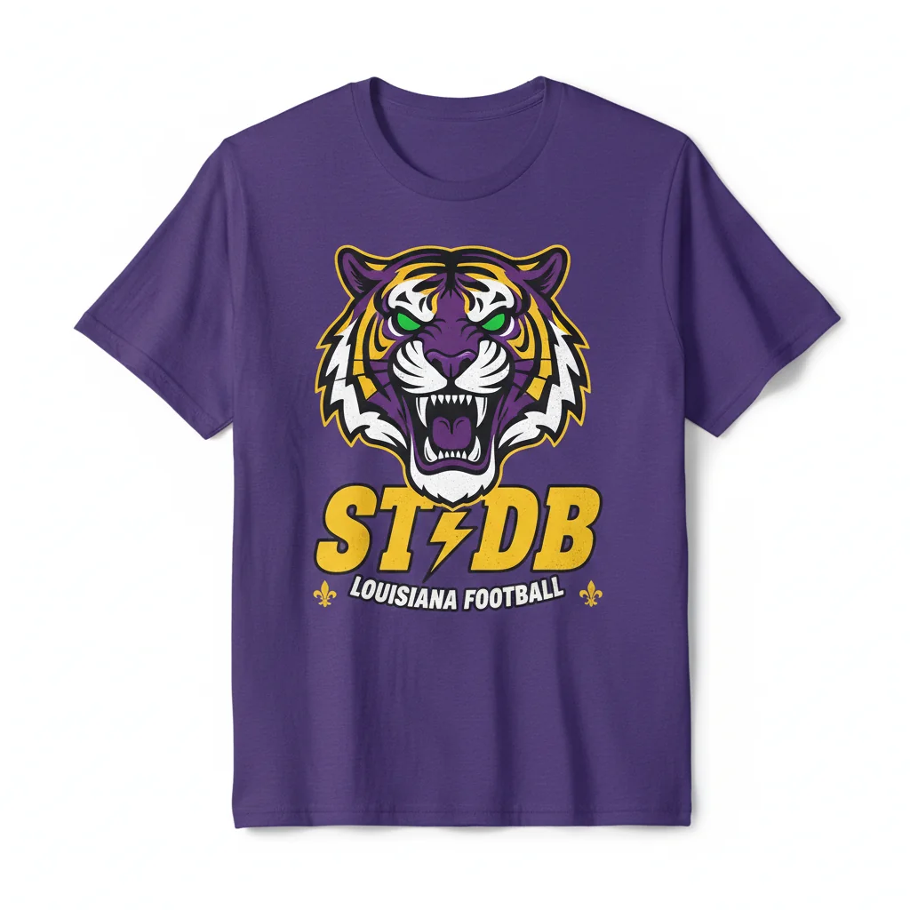 STTDB Suck That Tiger DB LSU Tigers Shirt | Durable & Vibrant Fan Apparel