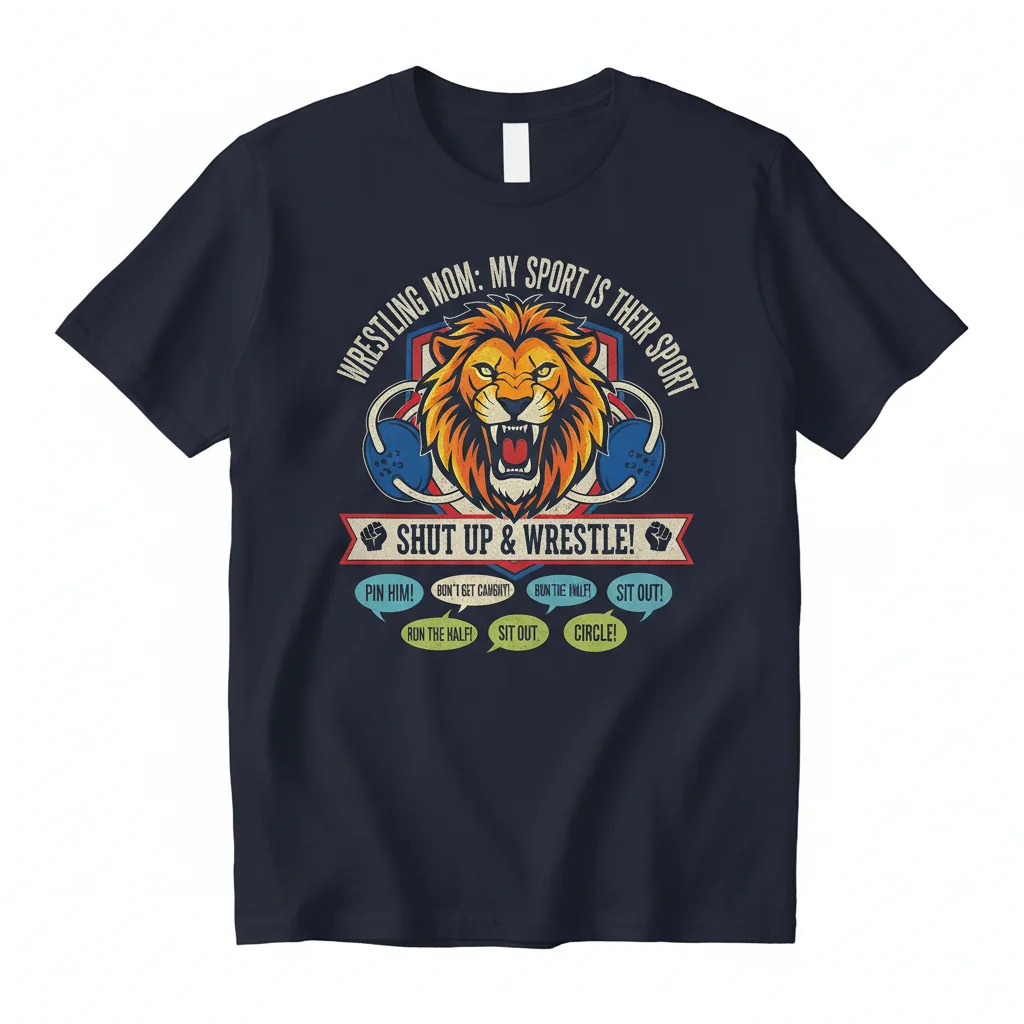 Wrestling Mom Vibes Essential Tee