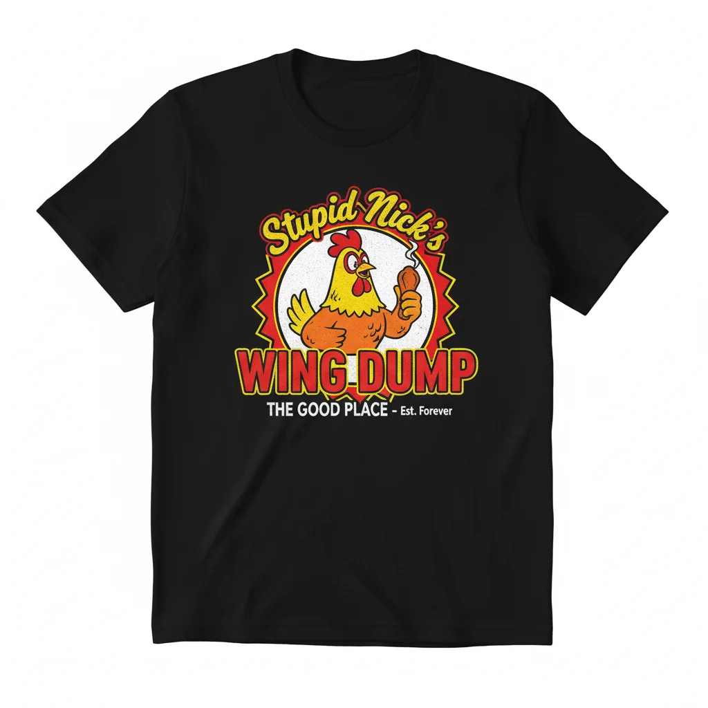 The Good Place Stupid Nick's Wing Dump Durable Essential T-Shirt
