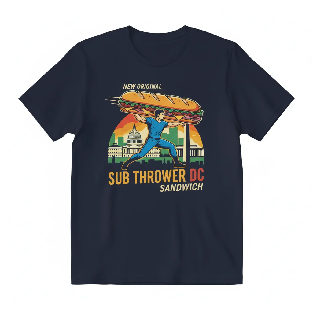 DC Sandwich Thrower T-Shirt - Premium Cotton Tee