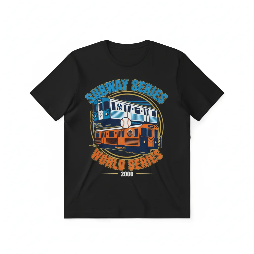 Y2K Subway Series NYC Tee - Yankees vs. Mets 2000 World Series