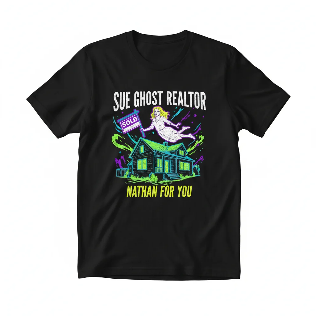 Sue Ghost Realtor Nathan For You - The Spirit of Comedy Tee