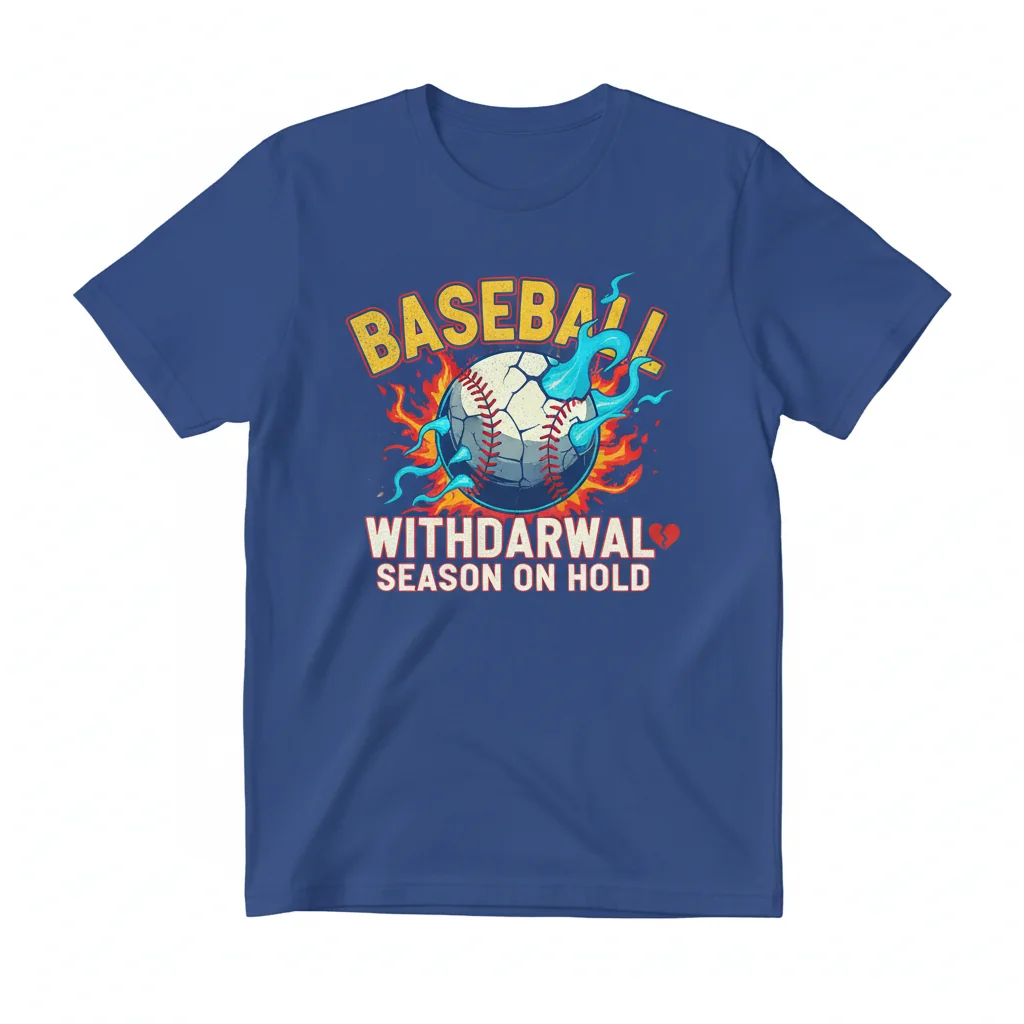 Baseball Withdrawal Relief T-Shirt - 'Suffering From' Design