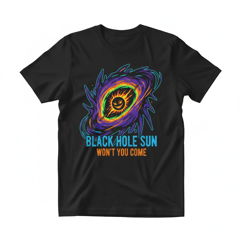Sun Black Hole: Embrace the Cosmic Muse Tee