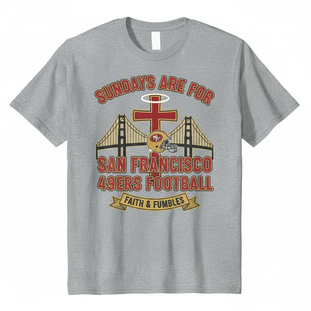 Sundays Are For Jesus & San Francisco 49ers Football NFL Shirt