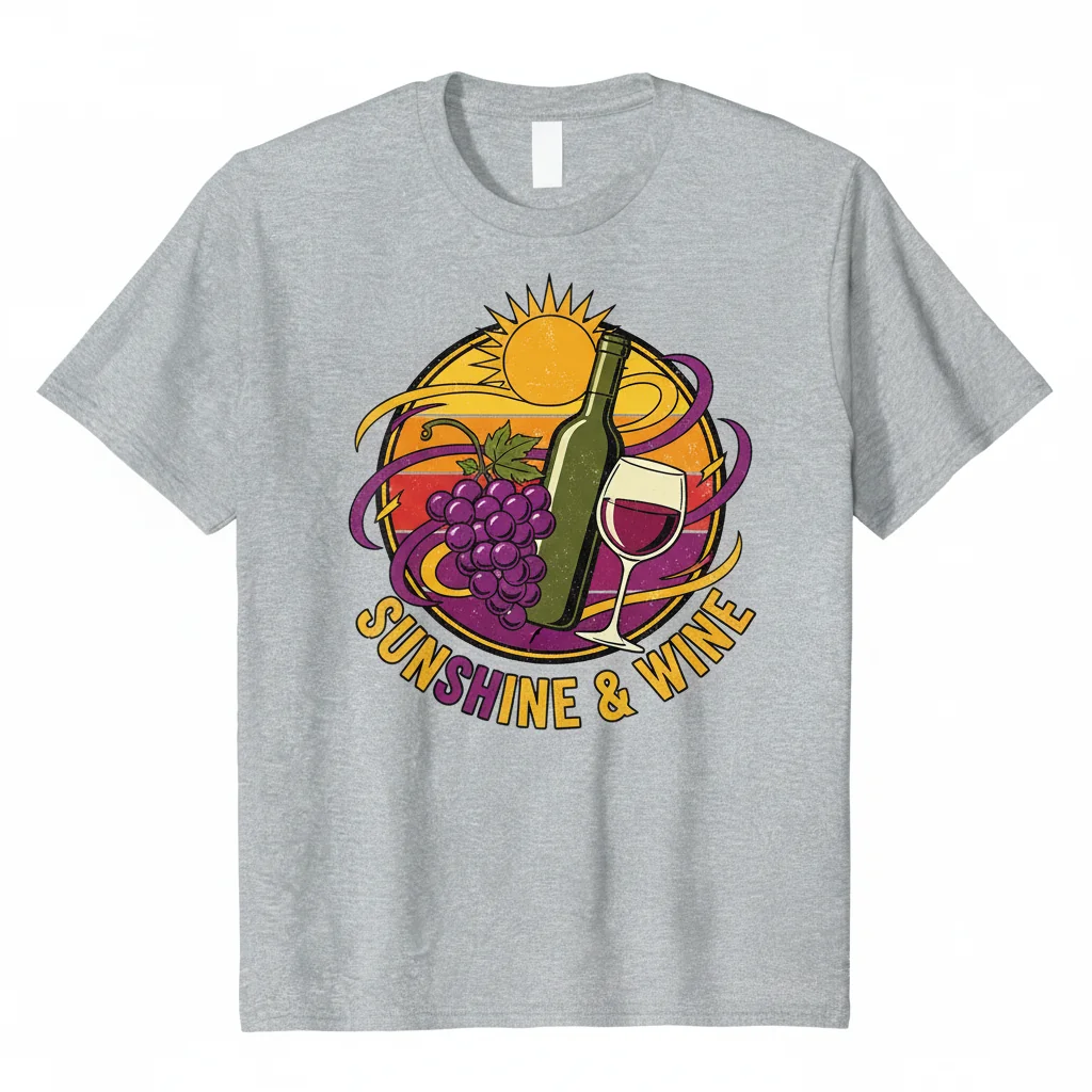 Sunshine & Wine: Embrace Your Golden Hour Essential Tee