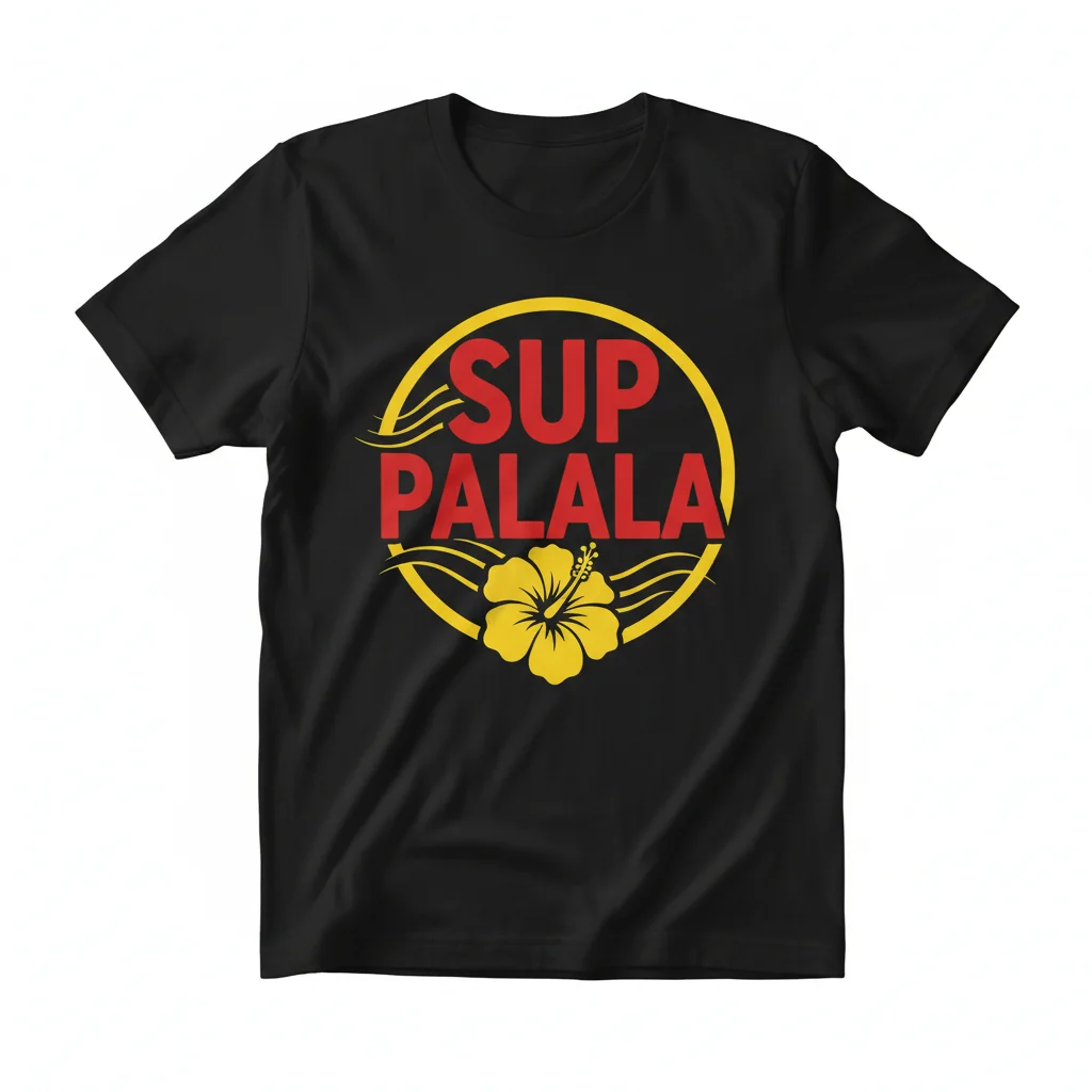 Sup Palala Hawaii Slang Expression 'Ōlelo Hawaii Yellow & Red Essential T-Shirt