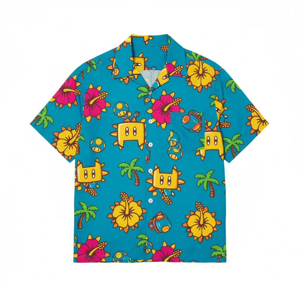 Super Mario Sunshine Shine Sprite Hawaiian Shirt