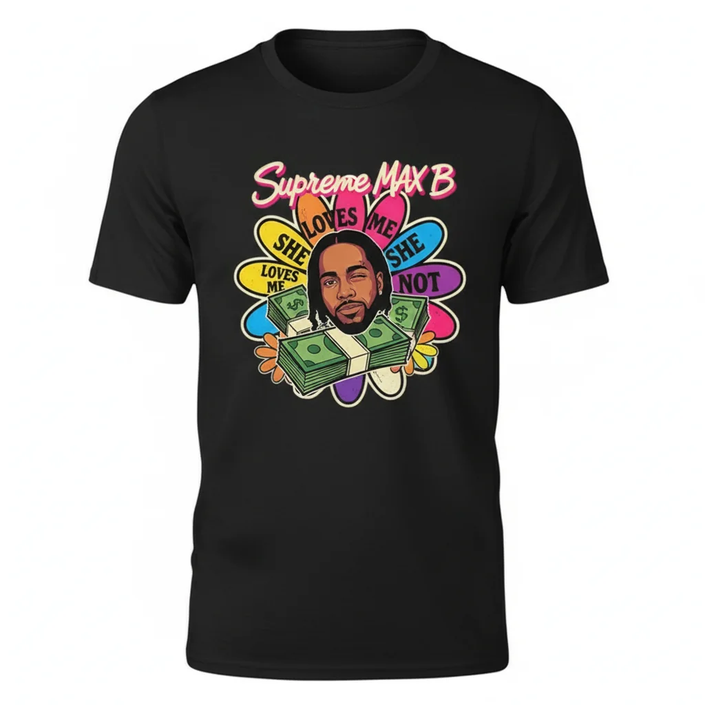 Supreme Max B "She Loves Me" Graphic Tee - Ultra-Durable & Fade-Resistant